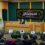 دیدار فرهیختگان و اساتید و طلاب سطوح مختلف حوزه علمیه مسجد جامع صفا تهران با حضرت آیت الله سید علی حسینی میلانی(دامت برکاته)